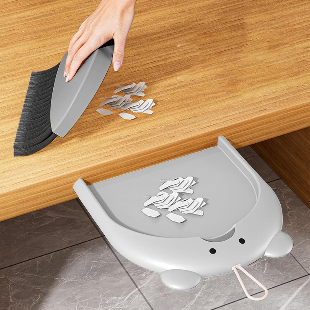 Set matura si faras, pentru birou, din pp, model ursulet, 23.5 x 18 cm, gri [7]