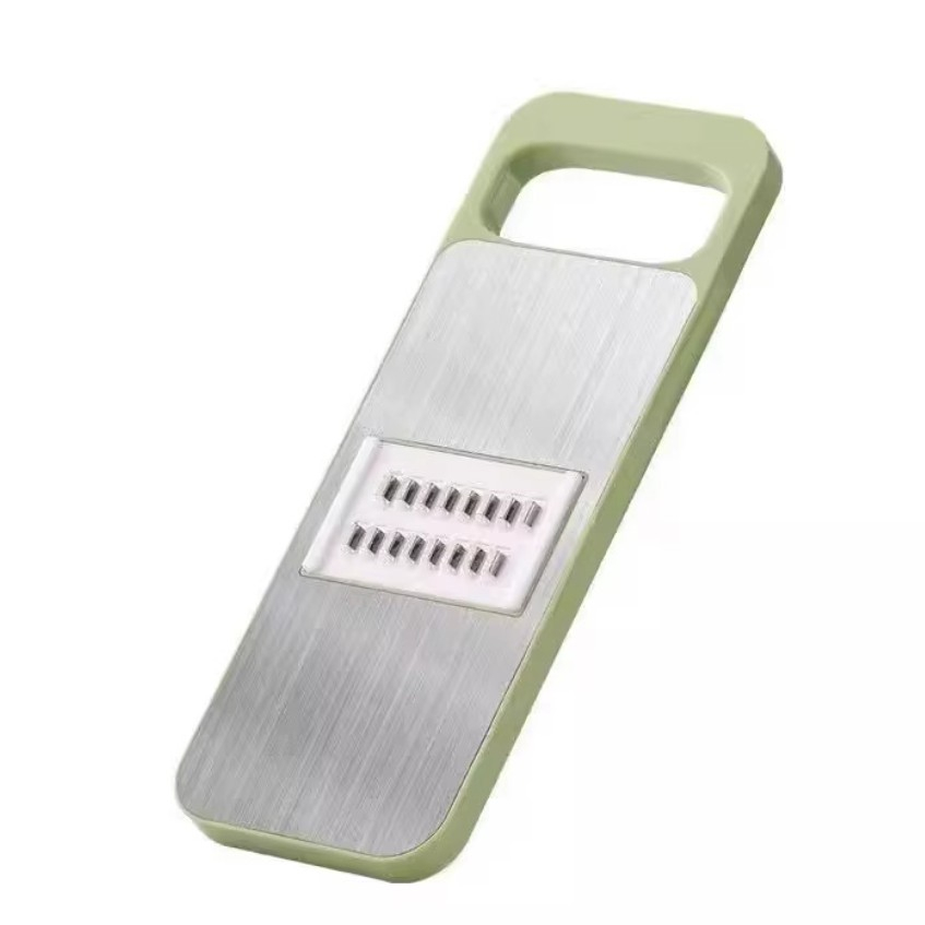Set multifunctional din 7 piese, pentru taierea si maruntirea legumelor, uz casnic,din otel inoxidabil, gri-verde [12]