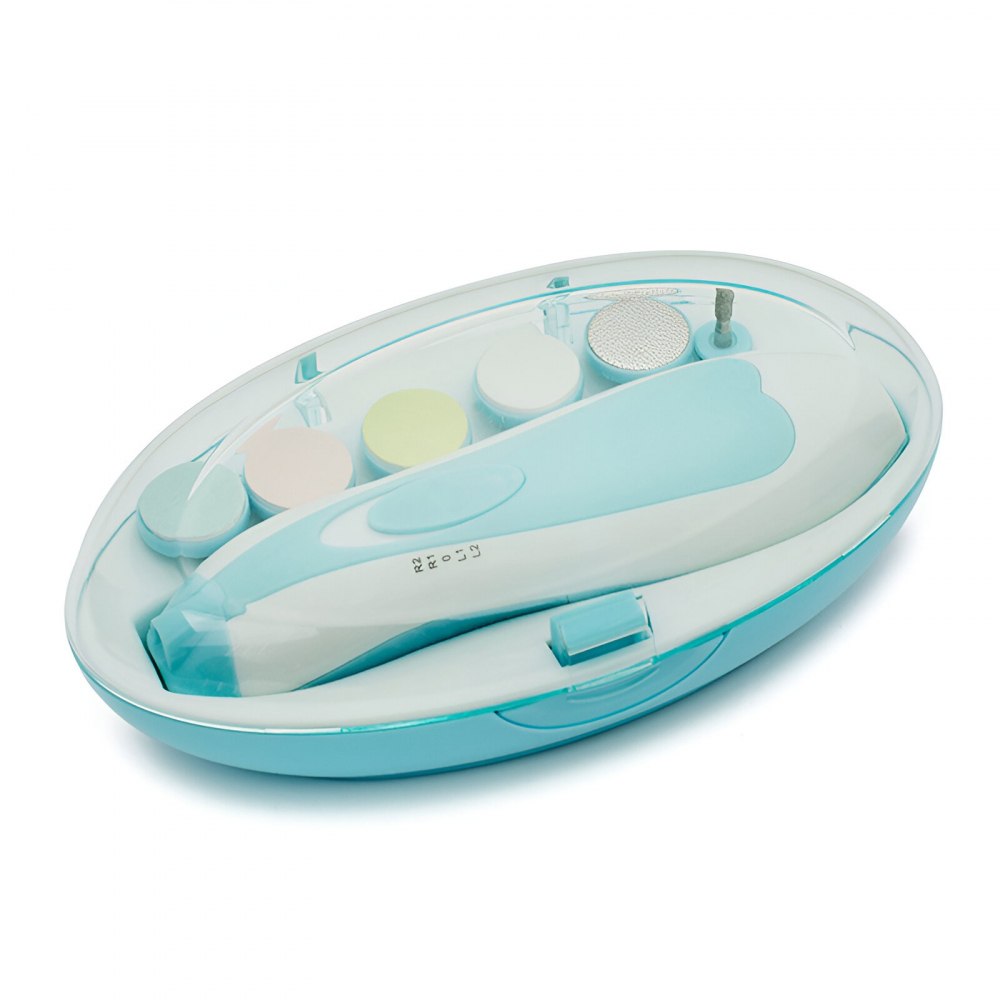 Set pila electrica pentru copii si bebelusi, abs, 6 accesorii, cu lumina led, albastru alb [3]