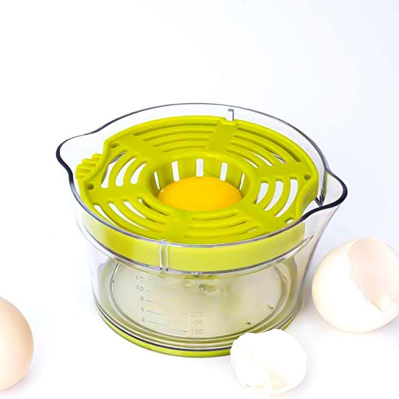Storcator de fructe 2 in 1, cu razatoare si separator ou, 14.8 x 8 x 13 cm, verde [3]