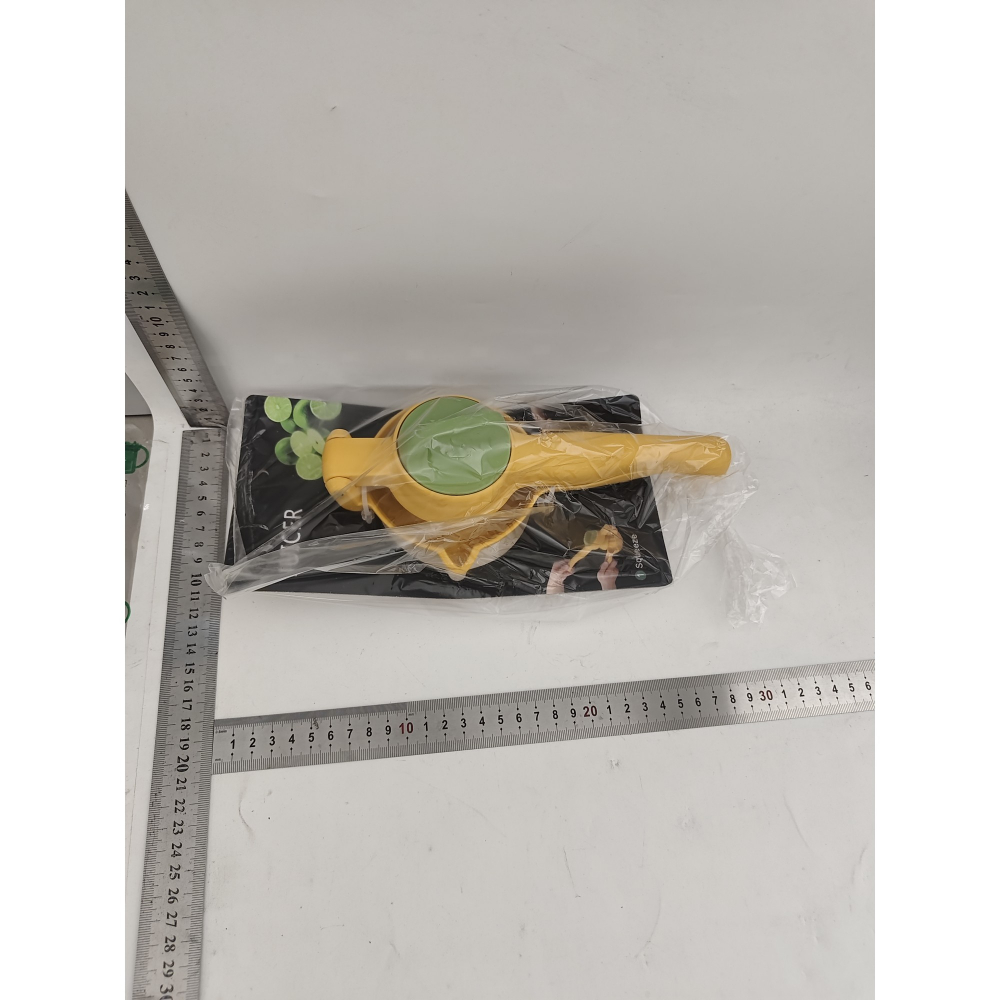 Storcator manual citrice, pentru lamai, portocale, cu actiune dubla, usor de utilizat, material abs rezistent, 8x10x22 cm, galben [4]