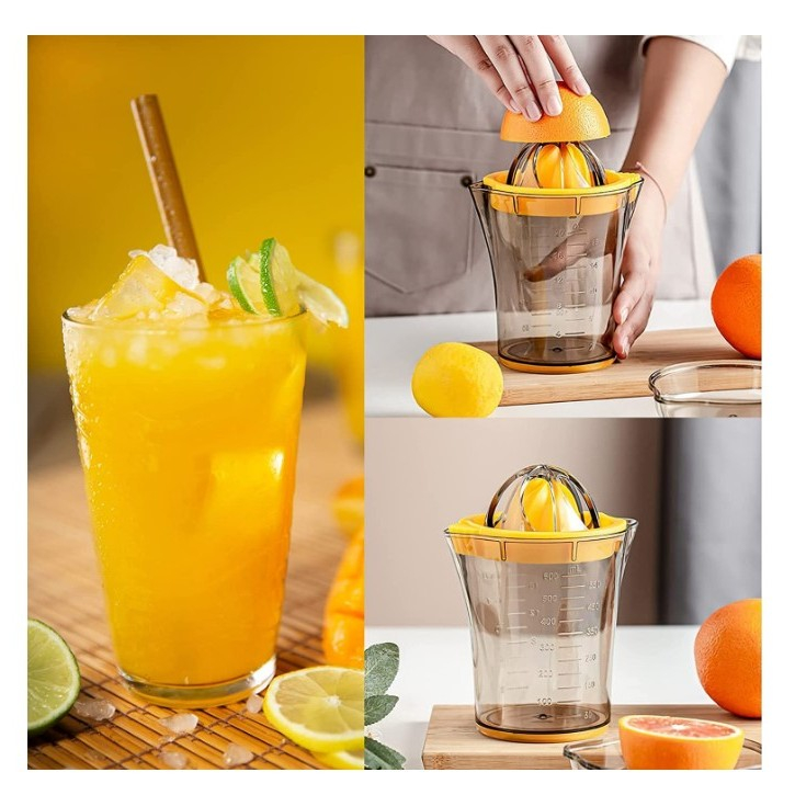 Storcator manual citricie  cu recipient de 600 ml, 15x8.5x13.5 cm, material abs, transparent [4]