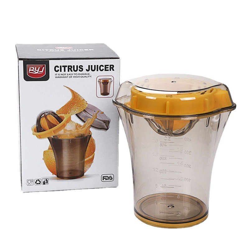 Storcator manual citricie  cu recipient de 600 ml, 15x8.5x13.5 cm, material abs, transparent [10]
