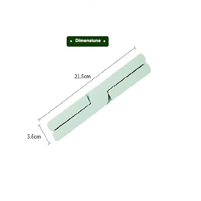 Suport pliabil din silicon pentru vase fierbinti  portabil, usor de depozitat, rezistent la temperaturi foarte ridicate, 14.5 x 7.5 x 1.6 cm, antialunecare, verde [2]
