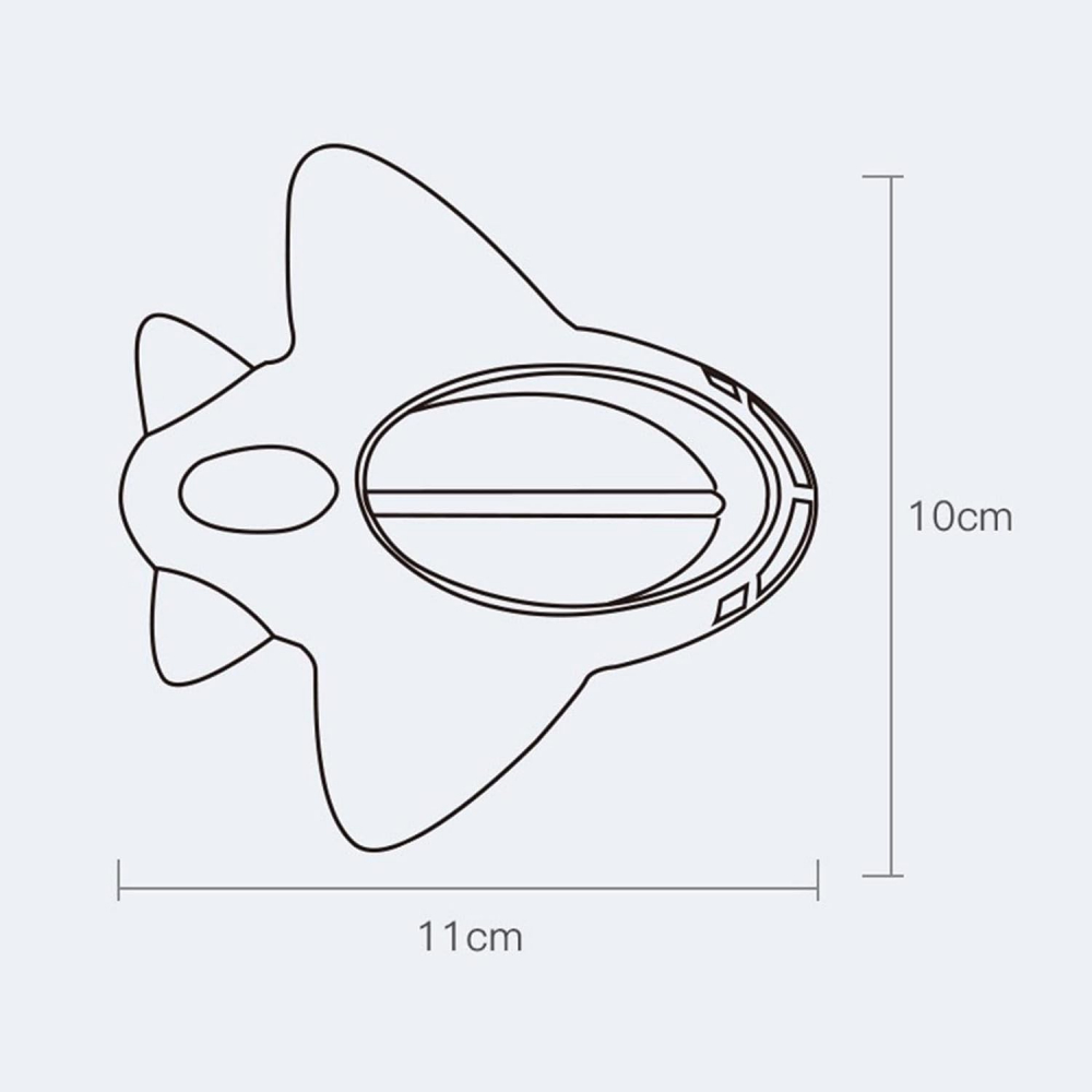 Termometru pentru baie, plutitor, rezistent la apa, multifunctional, model avion, 11x10x4 cm, rosu [5]