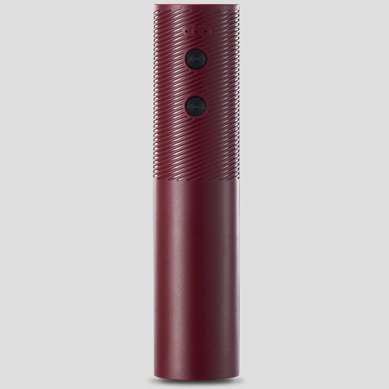 Tirbuson electric, deschizator sticle de vin, de uz casnic de ultima generatie, reincarcabil prin incarcare usb, 20 x 4.6 cm rosu [1]
