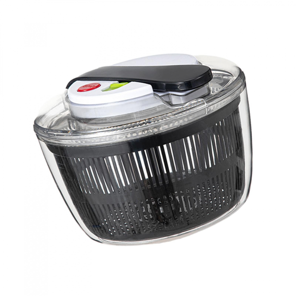 Uscator manual pentru salata si verdeturi, plastic, 16x15x21 cm, capacitate 3l, negru [7]