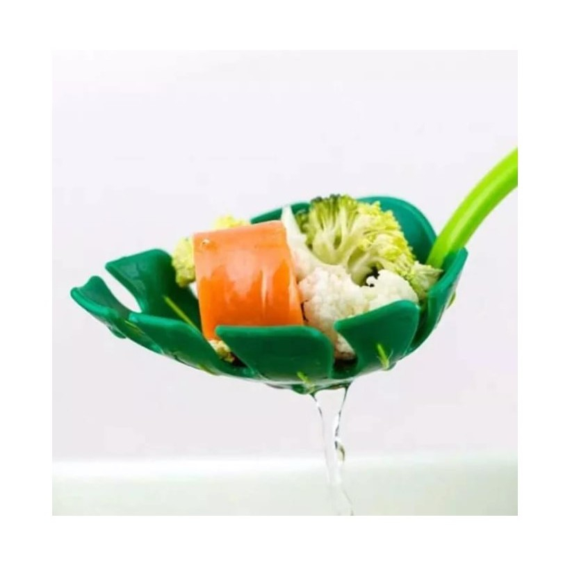 Ustensila bucatarie universala tip frunza, material abs, creativa, design unic si modern, 30x9.5 cm, verde [3]