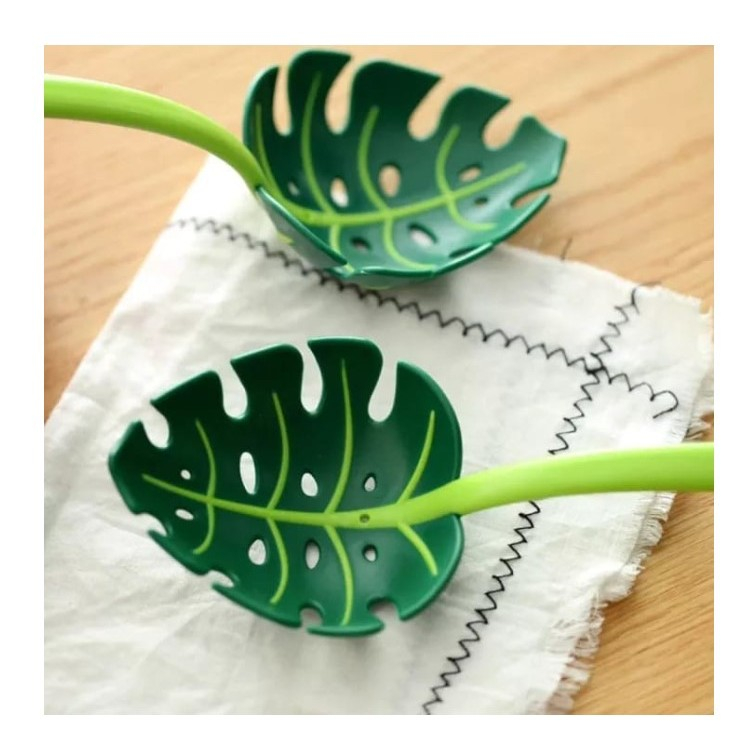 Ustensila bucatarie universala tip frunza, material abs, creativa, design unic si modern, 30x9.5 cm, verde [4]