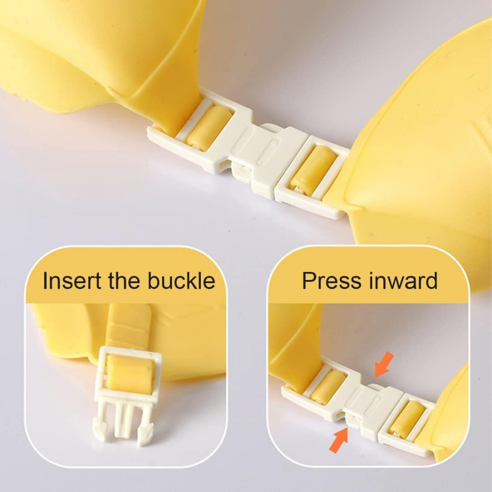 Viziera de protectie baie pentru copii, fippy, model coronita, dimensiune ajustabila, durabil, usor de curatat, impotriva samponului, pentru ochi si urechi, tpe+pp, 24x22 cm, galben [6]