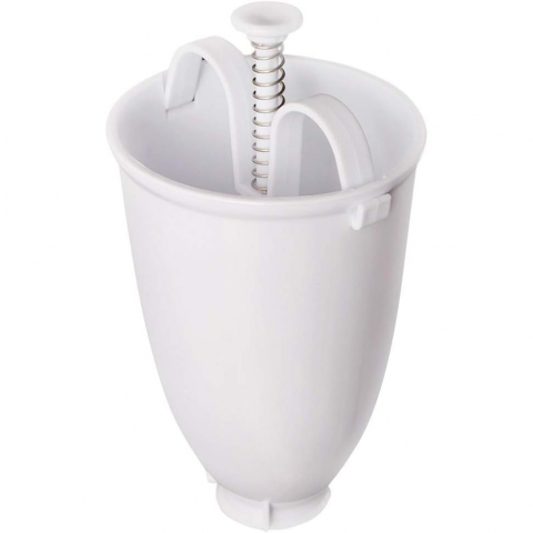 Ajutoare pentru gatit - Accesoriu de bucatarie pentru gogosi, dozator pentru aluat, dispozitiv manual, forma de gogosi, pentru gatit, 18x10x10 cm, alb