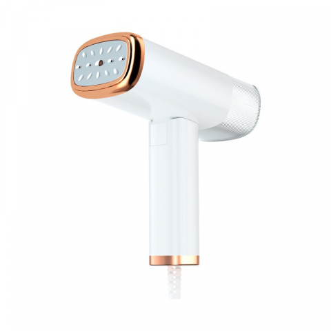 Accesorii ingrijire casa - Aparat de calcat vertical portabil cu abur, putere 1000w, rezervor de 100 ml, priza, functie anti calcar si auto curatare, pliabil, 15x17x7.5 cm, alb
