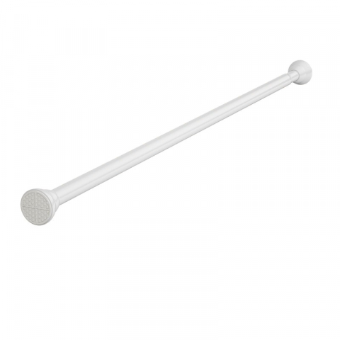 Accesorii ingrijire casa - Bara telescopica multifunctionala, din otel inoxidabil, utilizare universala, retractabila 107 - 195 cm, fara perforare perete, alb