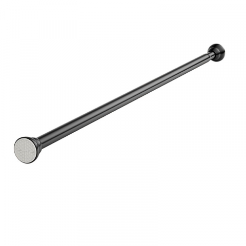 Bara telescopica multifunctionala, din otel inoxidabil, utilizare universala, retractabila 107 - 195 cm, fara perforare perete, negru [0]