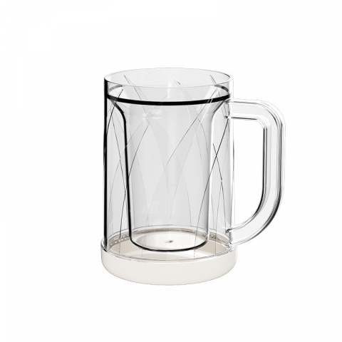 Cana frigorifica cu gheata, 14.2 x 10.4 x 14.7 cm, plastic, 800 ml, transparent [9]