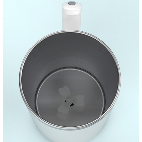 Cana portabila cu mixer incorporat, pe baterii, 380 ml, alb [2]