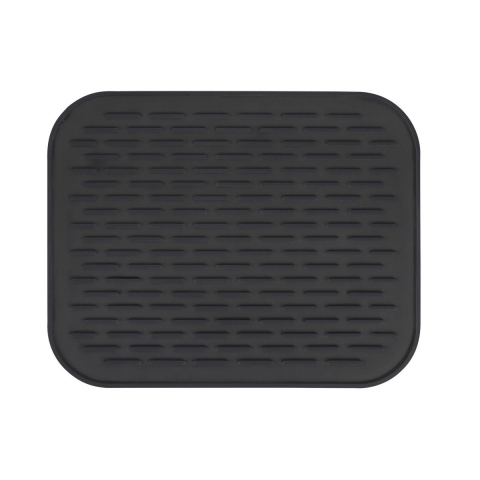 Covoras din silicon pentru scurgere vase, uz casnic, rezistent la temperaturi ridicate, izolator, 30x24 cm, negru [7]