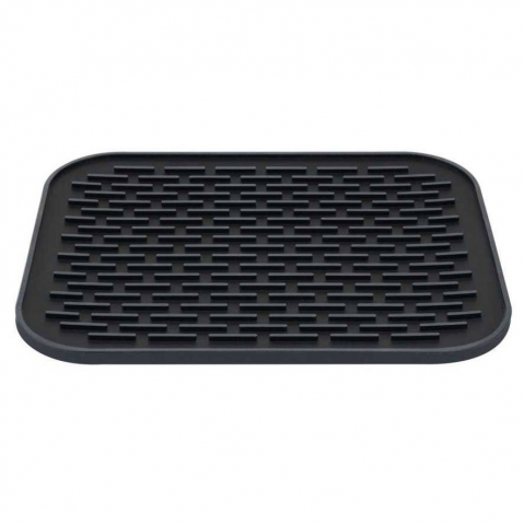 Covoras din silicon pentru scurgere vase, uz casnic, rezistent la temperaturi ridicate, izolator, 30x24 cm, negru [9]