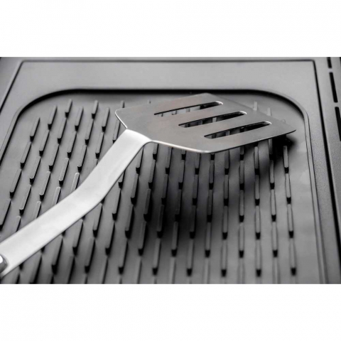 Covoras din silicon pentru scurgere vase, uz casnic, rezistent la temperaturi ridicate, izolator, 30x24 cm, negru [3]