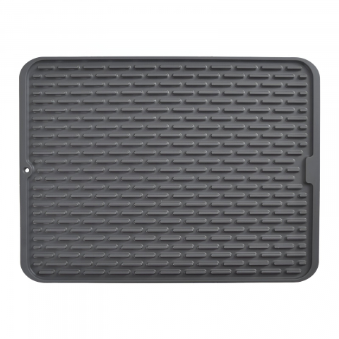 Promo rapid - Covoras din silicon pentru scurgere vase, uz casnic, rezistent la temperaturi ridicate, izolator, 43x32.5 cm, negru