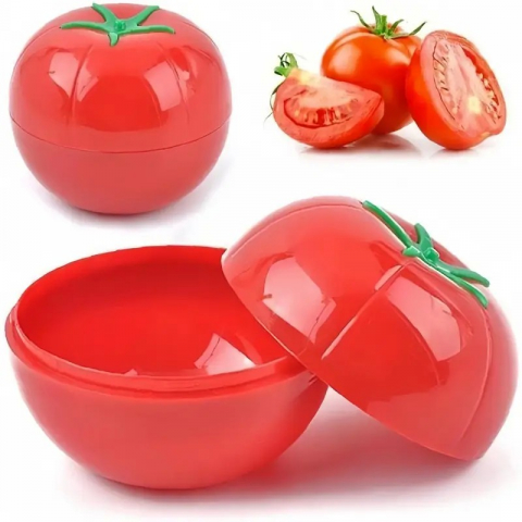 Promo rapid - Cutie de depozitare si pastrare a alimentelor, plastic, model rosie, 10x10x8.5 cm, rosie