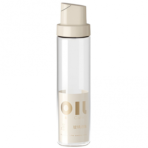 Organizatoare si accesorii pentru bucatarie - Dispenser pentru ulei, deschidere si inchidere automata a rezervorul, cu inductie gravitationala, 500 ml, 26.1x6.2x6.2cm, gri