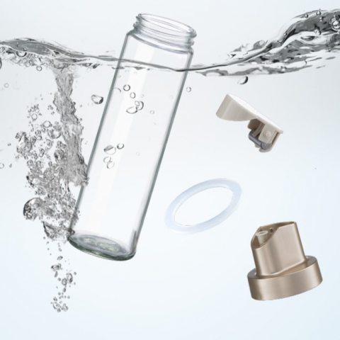 Dispenser pentru ulei, deschidere si inchidere automata a rezervorul, cu inductie gravitationala, 500 ml, 26.1x6.2x6.2cm, gri [6]