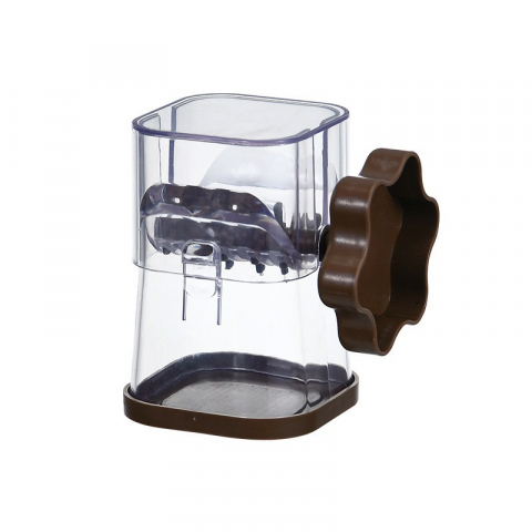 Ajutoare pentru gatit - Dispozitiv de zdrobit, pentru alune, nuci, ciocolata, manual, din abs, 10 x 7.2 cm, maro