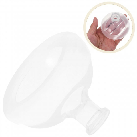 Dispozitiv terapeutic sputa, cupa pentru terapie toracica, dispozitiv de eructare, pentru sugari si copii, 7.5 x 6 cm, din silicon, transparent [1]