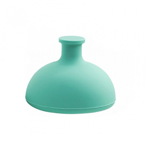 Promo rapid - Dispozitiv terapeutic sputa, cupa pentru terapie toracica, dispozitiv de eructare, pentru sugari si copii, 7.5 x 6 cm, din silicon, verde