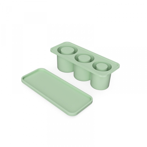 Ajutoare pentru gatit - Forma pentru gheata, din silicon, cuburi de gheata, forme rotunde, inghetare rapida, 20.7 x 8.4 x 6.5 cm verde