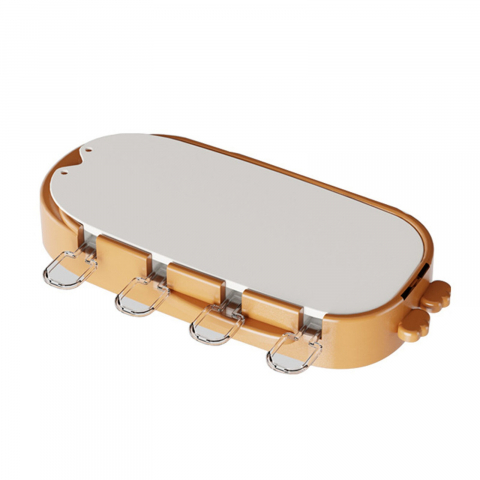 Ajutoare pentru gatit - Forma pentru inghetata  4 compartimente, forme cu animalute, materialsilicon si abs, 21 x 12.8 x 3cm, portocaliu