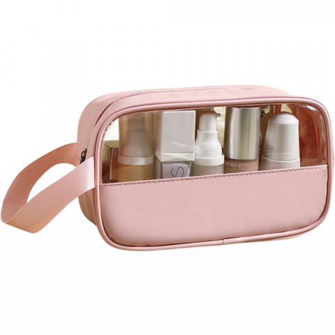 Genti, organizatoare şi accesorii voiaj - Geanta cosmetice  pentru voiaj sau organizare, 22 x 12 x 8 cm, roz