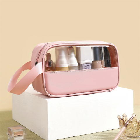 Geanta cosmetice  pentru voiaj sau organizare, 22 x 12 x 8 cm, roz [8]