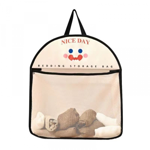 Favorite - Geanta de depozitare, tip saculet, de agatat, multifunctionala, din plasa, 40 x 10 x 44 cm, negru