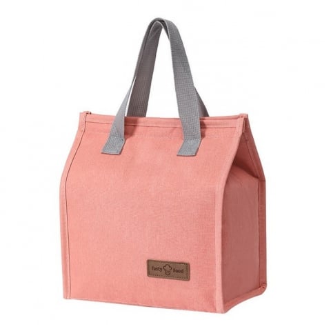 Genți termice pentru adulți - Geanta termoizolanta tip bento bag  camping cooler, aluminiu, 22.5x13x25,5 cm, 3.3 l, roz