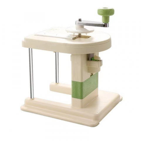 Accesorii și ustensile in bucatarie - Masina manuala pentru maruntit varza, cu maner rotativ, lame din inox, corp din plastic, pentru legume si fructe, 20 x 20 x 15 cm, alb