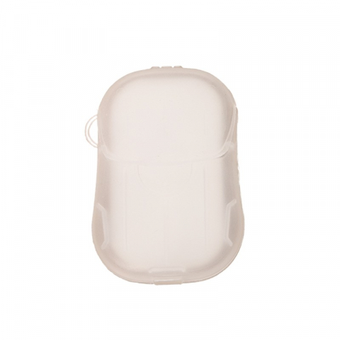 Favorite - Mini cutie de sapun din hartie, de unica folosinta, portabila, potrivit pentru calatorii, 20 buc, alb