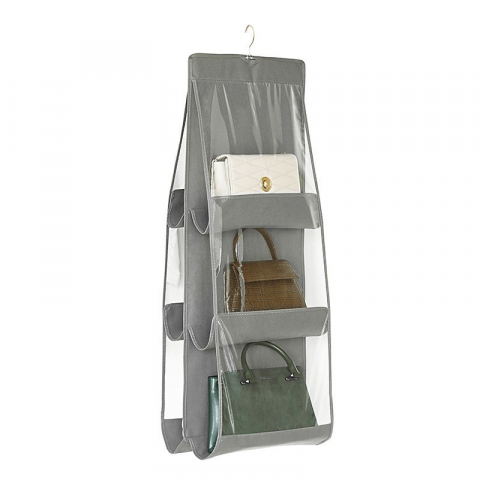 Organizator genti 6 compartimente  suspendabil, 85 x 36 cm, gri [4]