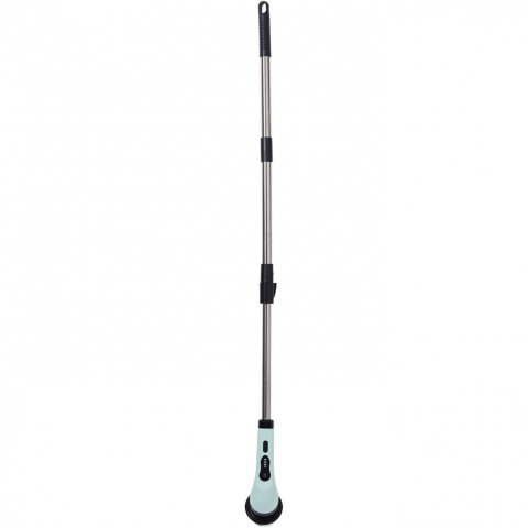 Perie electrica de curatare, pentru gresie, baie, bucatarie, 25x20x9.5 cm, cu 9 capete, maner extensibil detasabil 84-127cm, incarcare usb-type c, rotire 360 de grade, 3000 mah, culoare: verde [3]