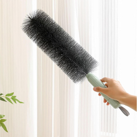Perie multifunctionala 2in1, de curatare a prafului, 38 x 11 cm, perie si burete, verde [4]