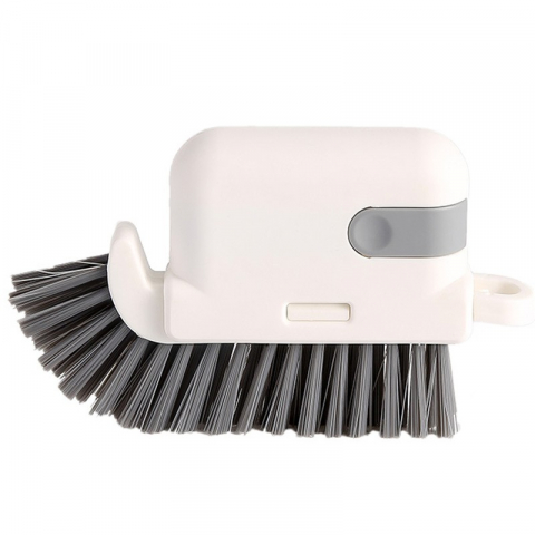 Maturi, Perii, Mopuri si Galeti - Perie multifunctionala 3 in 1 de curatare, pentru bucatarie, vesela, geamuri, cap detasabil, 9x15x2.5 cm, gri