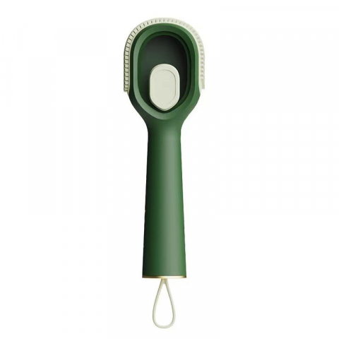 Perie pentru curatare incaltaminte cu recipient pentru detergent, perie multifunctionala pentru incaltaminte si lenjerie, cu peri moi, fara deteriorare, 22x6x4 cm, culoare verde [2]