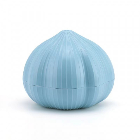 Presa manuala pentru usturoi, model usturoi, 7 x 7.5 cm, din plastic, albastru deschis [6]