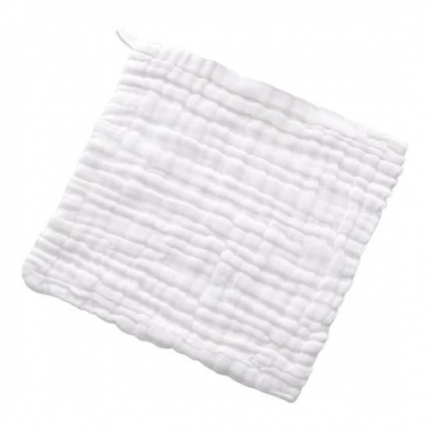 Promo rapid - Prosop absorbant, din bumbac, 6 straturi, 30 x 30 cm, alb