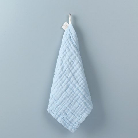 Prosop absorbant, din bumbac, 6 straturi, 30 x 30 cm, albastru [4]