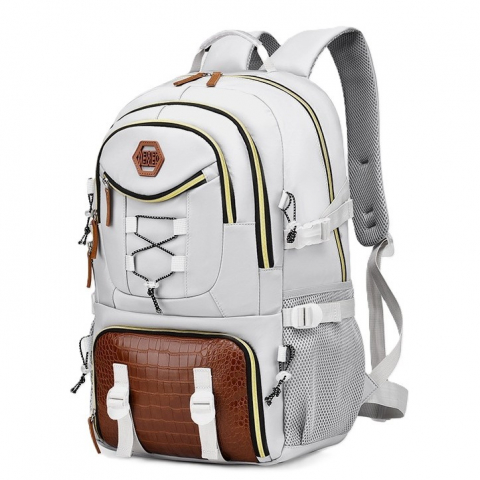 Organizatoare, perne voiaj şi accesorii - Rucsac multifunctional pentru calatorie, pentru alpinism, voiaj, drumetii, din panza oxford, 34x16x52 cm, alb