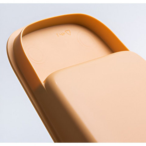 Set mini matura si faras, uz casnic, doua perii, pentru birou, bucatarie, casa, 19.5x13.8x3.6 cm, galben [2]