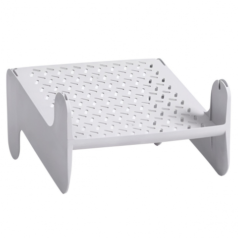 Suport pentru pantofi, cu doua straturi, organizator, antiderapant și durabil, 26x24.8x16 cm, alb