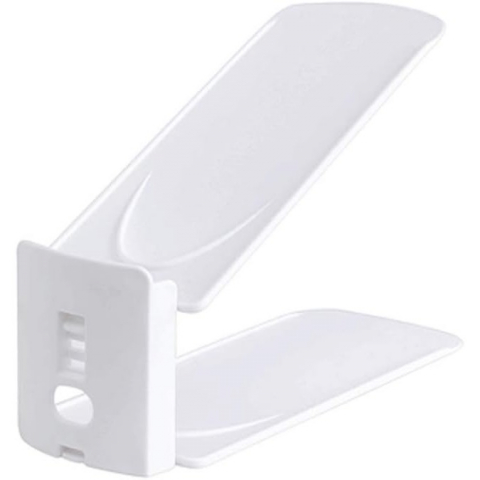 Organizare pentru casă - Suport pentru pantofi, din plastic, reglabil, 2 niveluri, 27 x 10 x 20 cm, alb